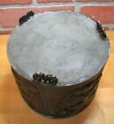 Load image into Gallery viewer, Devils Heads Old Planter Pot Brass Bronze High Relief Decorative Arts Four Faces