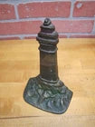 Load image into Gallery viewer, LIGHTHOUSE Old Cast Iron Rocks Waves Figural Doorstop Decorative Art Statue