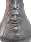 Load image into Gallery viewer, KAYSERZINN HORNED DEVILS HEAD Antique Large Pewter Pitcher Ornate Decorative Art