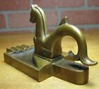 Load image into Gallery viewer, Art Deco Stylized Serpent Sea Monster Beast Ashtray Tray United Brass Works NYC
