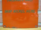 Load image into Gallery viewer, WRIGLEY'S SPEARMINT The PERFECT GUM Old Porcelain Machine Front Panel Ad Sign 5c