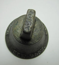 Load image into Gallery viewer, WM MCKENNA & SON NEW YORK Antique Brass Horse Trolley Carriage Bell Embossed