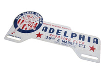 Load image into Gallery viewer, GOD BLESS AMERICA ADELPHIA SPORTING CLUB PHILADELPHIA License Plate Topper Sign