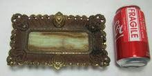 Load image into Gallery viewer, 19c CARPE DIEM Ernst Zimmerman BRONZE & ONYX Tray Evil Men Devil Monster Heads