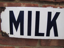 Load image into Gallery viewer, MILK AND MILK PRODUCTS Original Old Porcelain Sign PRESTON SUPPLY Dairy Farm Ad
