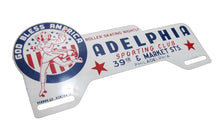 Load image into Gallery viewer, GOD BLESS AMERICA ADELPHIA SPORTING CLUB PHILADELPHIA License Plate Topper Sign