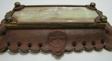 Load image into Gallery viewer, 19c CARPE DIEM Ernst Zimmerman BRONZE & ONYX Tray Evil Men Devil Monster Heads
