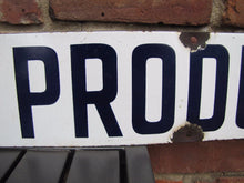 Load image into Gallery viewer, MILK AND MILK PRODUCTS Original Old Porcelain Sign PRESTON SUPPLY Dairy Farm Ad