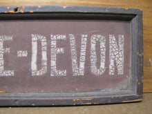 Load image into Gallery viewer, LANCASTER AVENUE DEVON Orig Old Wooden RR Train Station Stop Sign PENNSYLVANIA