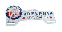 Load image into Gallery viewer, GOD BLESS AMERICA ADELPHIA SPORTING CLUB PHILADELPHIA License Plate Topper Sign