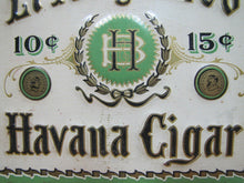 Load image into Gallery viewer, EL MAYNARDO BH HAVANA CIGAR BALLARD HOLLIDAY Antique Sign Parker Dec Co Balto Md