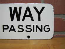 Load image into Gallery viewer, PRIVATE WAY DANGEROUS PASSING Old Porcelain Sign Transportation Road Shop 2 Side