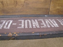 Load image into Gallery viewer, LANCASTER AVENUE DEVON Orig Old Wooden RR Train Station Stop Sign PENNSYLVANIA