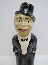 Load image into Gallery viewer, 1930s CHARLIE McCARTHY Doorstop Solid Cast Iron Feed Me I Save RHTF Promo Proto