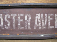 Load image into Gallery viewer, LANCASTER AVENUE DEVON Orig Old Wooden RR Train Station Stop Sign PENNSYLVANIA
