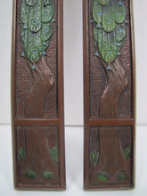 Load image into Gallery viewer, PEACOCK TREE OF LIFE JUDD Mfg Co Antique Decorative Arts Desk Blotter Ends