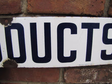 Load image into Gallery viewer, MILK AND MILK PRODUCTS Original Old Porcelain Sign PRESTON SUPPLY Dairy Farm Ad
