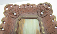 Load image into Gallery viewer, 19c CARPE DIEM Ernst Zimmerman BRONZE & ONYX Tray Evil Men Devil Monster Heads