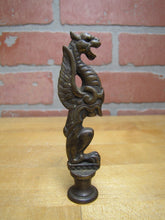 Load image into Gallery viewer, Griffin Monster Beast Antique Bronze Finial Decorative Arts Hardware Element