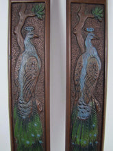 Load image into Gallery viewer, PEACOCK TREE OF LIFE JUDD Mfg Co Antique Decorative Arts Desk Blotter Ends