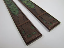 Load image into Gallery viewer, PEACOCK TREE OF LIFE JUDD Mfg Co Antique Decorative Arts Desk Blotter Ends