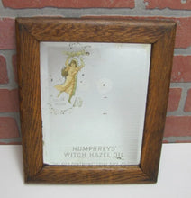Load image into Gallery viewer, HUMPHREYS WITCH HAZEL OIL Antique Advertising Bevel Edge Mirror Sign