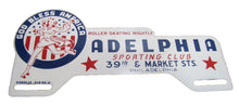 Load image into Gallery viewer, GOD BLESS AMERICA ADELPHIA SPORTING CLUB PHILADELPHIA License Plate Topper Sign