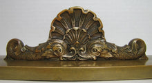 Load image into Gallery viewer, DAUPHINS DRAGON KOI FISH SHELL Antique Bronze Decorative Arts Map Paper Weight