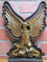 Load image into Gallery viewer, SPREAD WINGED EAGLE Old Large Cast Iron Brass Bronze Doorstop Bookend Decorative Art Statue