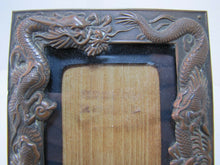 Load image into Gallery viewer, DRAGON Old Asian Frame High Relief Exquiste Monsters Serpents Brass Bronze