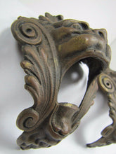 Load image into Gallery viewer, Monsters Beasts Antique Figural Pair Bronze Decorative Hardware Elements