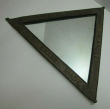 Load image into Gallery viewer, DOUBLE TRIANGLE BEST BRAND MADE Antique Advertising Mirror Embossed Store Sign