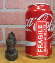 Load image into Gallery viewer, DE OXIDIZED M Co BRIDGEPORT Ct Owl Family Anique Bronze Advertising Paperweight