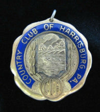 Load image into Gallery viewer, COUNTRY CLUB OF HARRISBURG PA Old Medallion Golf CC Sports Award Fob Ornate