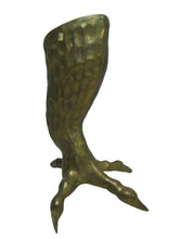 Load image into Gallery viewer, Clawed Chicken Foot Brass Candlestick Unique Detailed Figural Candle Holder