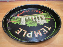 Load image into Gallery viewer, TEMPLE SPARKLING TABLE WATER Old Advertising Tray CHAS SHONK Co LITHO CHICAGO