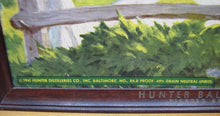 Load image into Gallery viewer, HUNTER BALTIMORE RYE WHISKEY Orig Old Advertising Sign c1941 Bar Pub Tavern