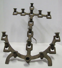 Load image into Gallery viewer, NAVAL CHAPEL ANCHOR Antique Folk Art Candlestick Holder Ship Boat Nautical Sixteen Candle Holder