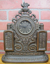 Load image into Gallery viewer, STANTONS PAIN RELIEF REMEDY 19c Quack MedicIne Drug Store Sign Advertising Clock
