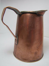 Load image into Gallery viewer, L&M GOLDSTICKER FULTON St NY Antique Copper Liquor Beer Measure Pre Prob c1900