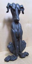 Load image into Gallery viewer, WHIPPET Antique Brass Dog Whimsical Decorative Art Statue Old Make-Do Doorstop
