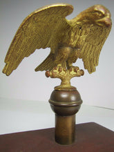Load image into Gallery viewer, EAGLE Antique Bronze Finial Gold Gilt Decorative Architectural Hardware Element