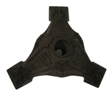 Load image into Gallery viewer, 19c Victorian Antique Cast Iron Flag Pole Holder Ornate Detail Clawed Feet