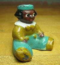Load image into Gallery viewer, Dutch Boy Antique BA Cast Iron Paperweight Toy Wonderful Old Paint