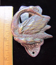 Load image into Gallery viewer, SWAN Antique Interior Door Knocker Brass Bronze Small Architectural Hardware