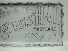 Load image into Gallery viewer, FLEISCHMANN'S CONGRESS HALL MARYLAND RYE Chip Scallop Glass Pre Prohibition Sign