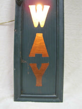 Load image into Gallery viewer, SUBWAY Old Sign back lighted metal front wooden box frame NYC Transportation Ad