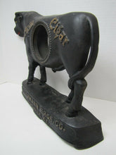 Load image into Gallery viewer, DURHAM CIGAR HETTERMANN BROS LOUISVILLE KY Old Store Display Ad Clock Sign Bull