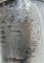 Load image into Gallery viewer, 1886 NRC NEWPORT RIFLE CLUB Antique TROPHY CUP Dog Woman Child Boat Fine Detail