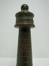 Load image into Gallery viewer, LIGHTHOUSE Old Brass Finial Nautical Seashore Decorative Arts Hardware Element
